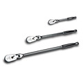 Capri Tools 1/4, 3/8, 1/2 in Dr 72-Tooth Flex-Head Low Profile Ratchet Set, 3 pcs CP12000FX